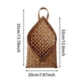 thumbnail image 3 of Handwoven Wall Hanging Basket, Natural Flat Woven Storage Pouch for Entryway Kitchen, Farmhouse Decor, 3 of 3