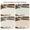 thumbnail image 7 of ODIKA 4'x6' Washable Area Rug Beige Boho Neutral Artwork Traditional Ornamental Repeating Print for Home Office, Under Desk, Non-Slip Chair-Friendly, Flatwoven, 7 of 7