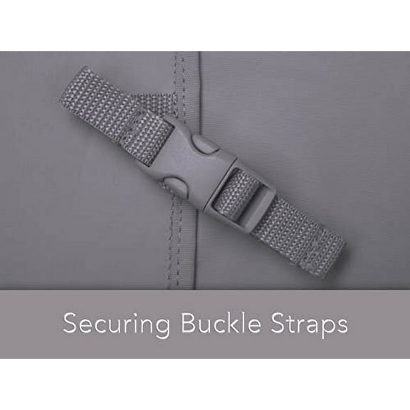 Covermates Outdoor Rounded Back Adirondack Chair Cover - Water Resistant Polyester, Drawcord Hem, Mesh Vents, Seating and Chair Covers, 32W x 34D x 38H, Charcoal