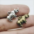 thumbnail image 6 of U8MO 8/20/60pcs Rhinoceros Antique Silver Charms Pendants for Jewelry Making 13*20mm-Antique silver-8pcs, 6 of 7