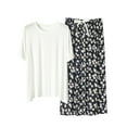 thumbnail image 1 of Richie House Women Pajamas Set Pullover Shirt Sleepwear Soft Pjs Set Half Sleeve Pajama Uni Size for Size S-L RHW4014-A, 1 of 2