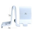 thumbnail image 2 of Clips de soporte para estantes Rok, paquete de 20, acero ajustable, blanco, 2 of 6
