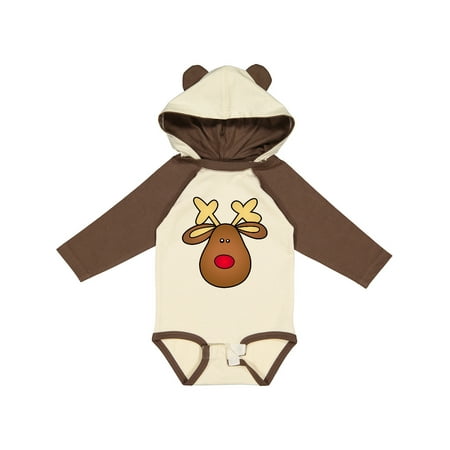 

Inktastic Rudolph the Red Nose Reindeer Gift Baby Boy or Baby Girl Long Sleeve Bodysuit