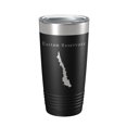thumbnail image 1 of Easton Reservoir Tumbler Lake Map Travel Mug Insulated Laser Engraved Coffee Cup Connecticut 20 oz Black, 1 of 5