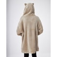 thumbnail image 3 of Sudadera con Capucha de Manta Marrón para Niñas Pusheen con Cara Bordada, 3 of 7