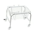 thumbnail image 3 of Cesta de almacenamiento conveniente de gran capacidad de carga para dormitorio, cocina, dormitorio, suministros, rueda giratoria de PU + cesta de almacenamiento, 3 of 14