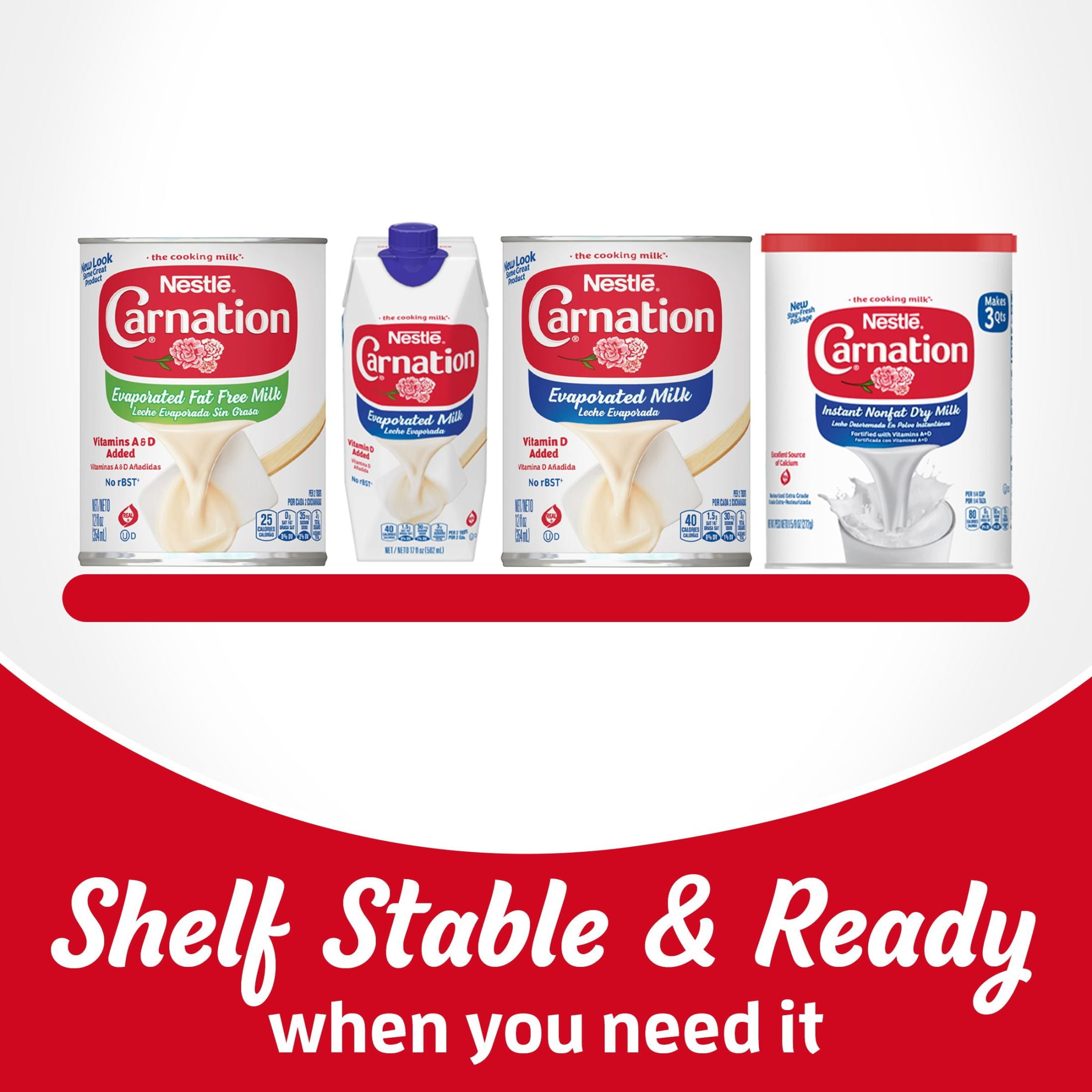 (3 pack) Nestle Carnation Instant Non fat Dry Milk, 9.625 oz, 12 Servings