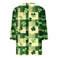 thumbnail image 5 of FAIWAD T-Shirts Grande Taille pour Femmes, Col en V, Manches 3/4, Décontracté, Ample, Mignon, 5 of 5