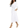 thumbnail image 6 of MINTREUS Women Kimono Robes Long Knit Bathrobe Lightweight Soft Knit Sleepwear Ladies Loungewear Spa Bathrobe, 6 of 7