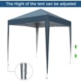 thumbnail image 3 of ZJTER 6.5x6.5ft Pop Up Canopy Tent, Outdoor Instant Shelter Folding Canopy with Carry Bag for Commercial Events, Party, Backyard BBQ, Camping Blue, 3 of 9