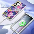 thumbnail image 3 of Tarise for Samsung Galaxy S23 Ultra 5G Phone Case, [Wireless Charging] Shockproof Drop Proof Rugged Hybid Back Cover with TPU Impact Resistant Bumper for Samsung S23 Ultra 6.8" (2023), Flower, 3 of 7