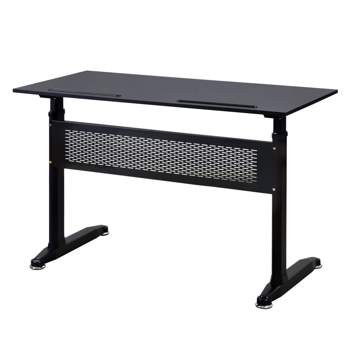 Kepooman Modern Height Adjustable Standing Desk with Crank Handle for Home Office, 47.2"L x 23.6"W x 28.7-44.5"H, Black Kepooman Modern Height Adjustable Standing Desk with Crank Handle for Home Office, 47.2"L x 23.6"W x 28.7-44.5"H, Black