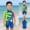 11Sky Blue, variant on Boys One Piece Swimsuit Whale Dolphin Bathing Suit Zipper Rash Guard Kid Short Sleeve Swimwear Shark Beach Wear UPF50+
