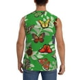 thumbnail image 4 of Kdxio Multicolored Butterflies for Men's Muscle T-shirt,Sleeveless for Workout Running Athletic Gym Lounge Casual, 4 of 7