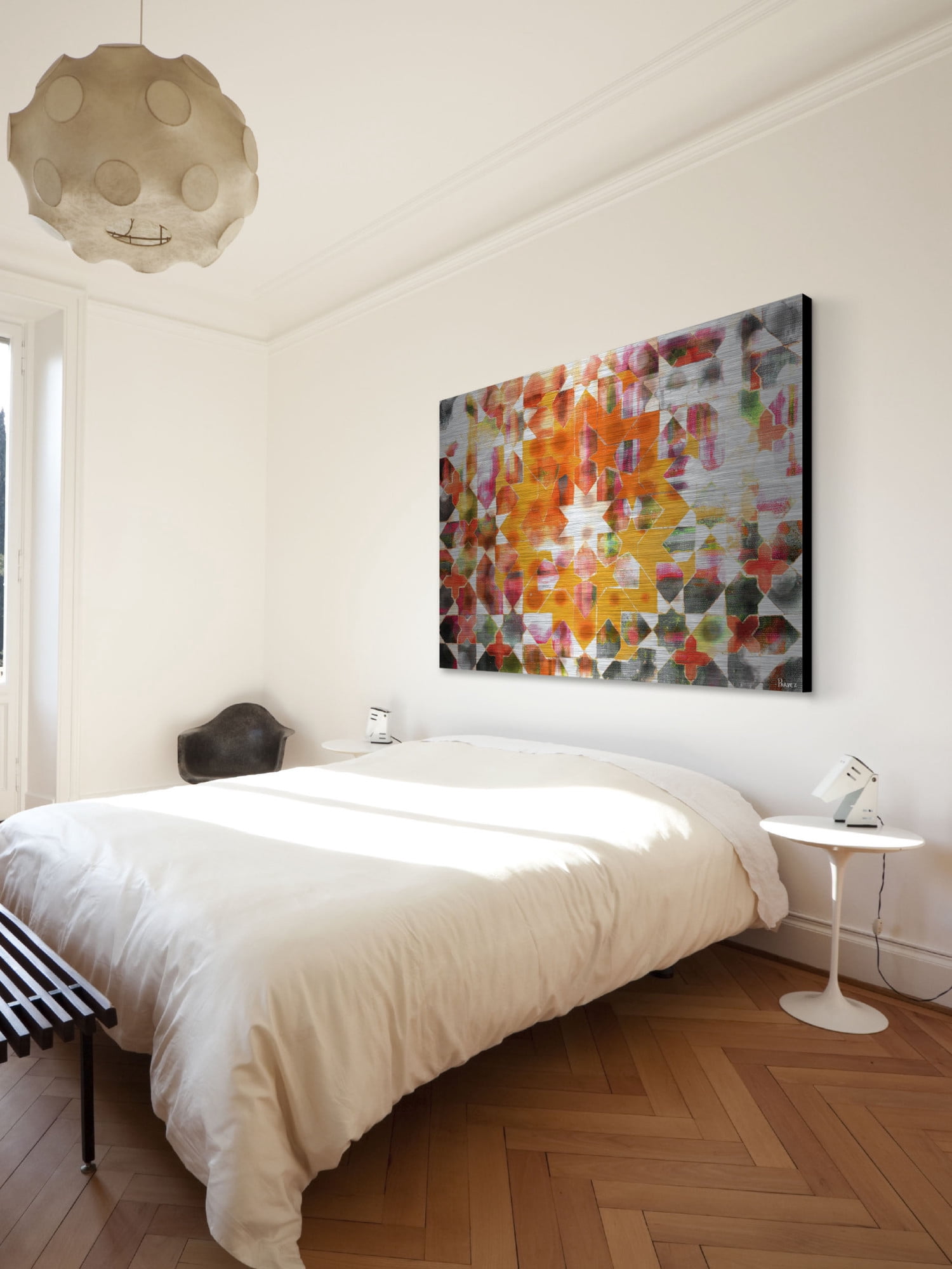 Parvez Taj Zinn Art Print on Brushed Aluminum