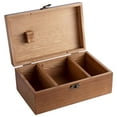 thumbnail image 1 of PEACNNG Wooden Sewing Kit Box Wood Sewing Needle Storage Case Wooden Sewing Pin Storage Box, 1 of 6