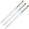thumbnail image 2 of Tnobhg 3Pcs Nail Art Brushes Create Delicate Patterns Manage Nail Details Multifunctional Wide Application Manicure Brushes, 2 of 8