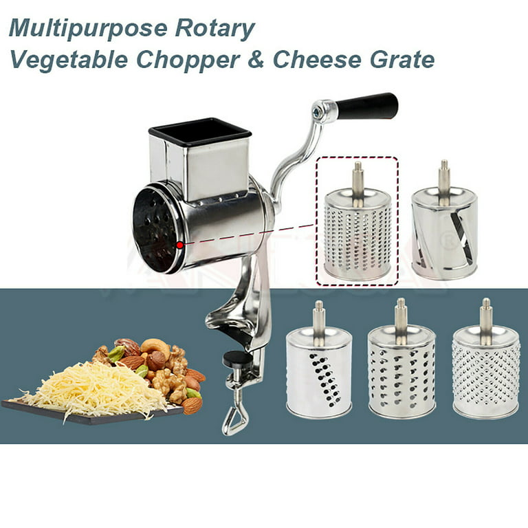 Kitcheniva Food Rotary Grater With 5 Stainless Steel Blades, 1 Pc with 5  Blades - Kroger