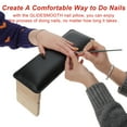thumbnail image 2 of Unique Bargains Arm Rest for Nails Tech Comfortable Supportive Design Nail Arm Rest Cushion Nail Arm Rest Non-Slip Manicure Hand Rest Stand Black 1 Set, 2 of 7