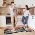 thumbnail image 2 of Kitchen Rug Set of 2, Palm Tree Cushioned Anti-Fatigue Kitchen Mat Non Slip Washable Floor Mat Comfort Standing Mats for Office, Home, Laundry Room Home Decor Gifts, 2 of 7