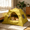 A3 Green XL, variant on Portable and foldable outdoor shade cat tent dog tent, M Size Fold‑Up Pet Bed Tent, Durable Oxford Fabric Pet House for Small Pets