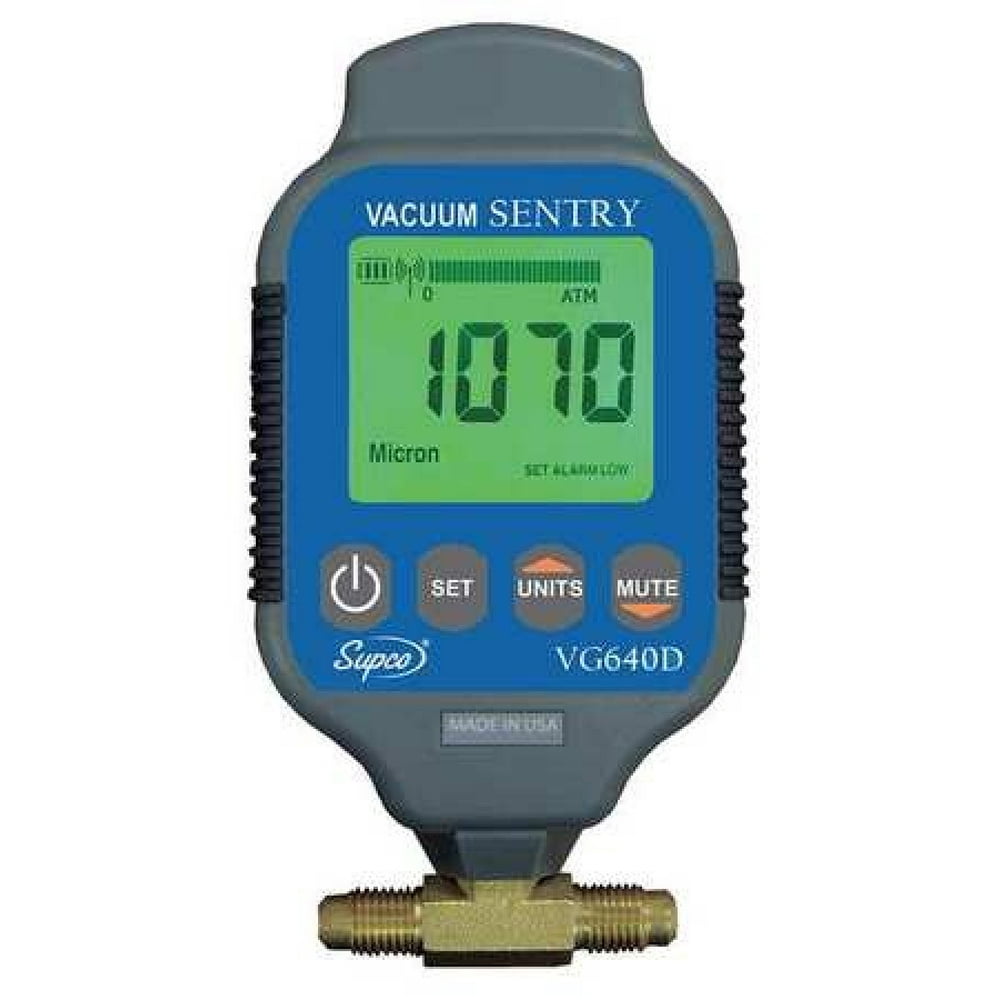 SUPCO VG640D Vacuum Gauge,Digital,0 to 19000 Microns
