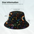 thumbnail image 2 of Kll Cartoon Pride Lgbt Bucket Hat for Women Men Packable Travel Beach Sun Hat Outdoor Rave Accessories Reflective Fisherman Cap, 2 of 6