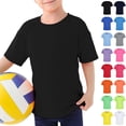 thumbnail image 4 of Bmisegm Shirt Kids Boys Rash Guard Swim Shirt Short Sleeve Swimwear Toddler Kids Youth Rashguard Water Shirt For Beach And Pool Boys Shirts 7-8 Years 130, 4 of 9