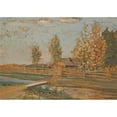 thumbnail image 2 of Iegoshua Moiseevich Shlugleit 24x18 Black Ornate Framed Double Matted Museum Art Print Titled: Autumn Landscape (1907), 2 of 5