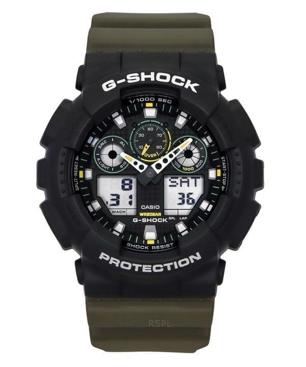 Casio G-Shock GA-2100VB-1A Men's Watch - Anadigi, Overseas