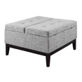 thumbnail image 1 of ORE International 18"Tall Light Gray Dual Lift Fabric Coffee Table with Storage, 1 of 6
