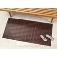 iDesign Formbu Bamboo Bath Mat, 48" x 24", Mocha Brown