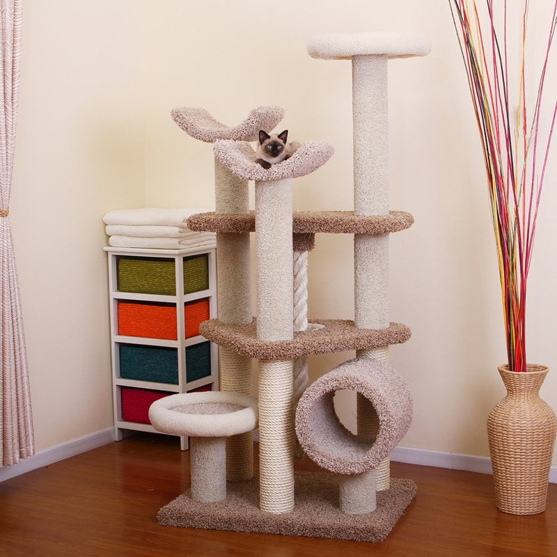 PetPals Group Carpet MultiLevel Cat Tree Tower