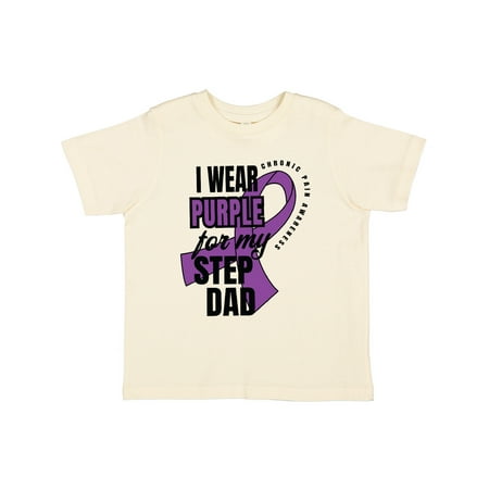 

Inktastic Chronic Pain I Wear Purple For My Step Dad Gift Toddler Boy or Toddler Girl T-Shirt