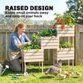 thumbnail image 4 of Outsunny 4PCS Wooden Raised Garden Beds Kits Elevated Planter for Outdoor Plants Flowers Vegetables, Raised Garden Boxes, 4 of 9