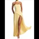 thumbnail image 2 of Vestido Tubo con Hombros Descubiertos y Diseño Lateral para Mujer, Ideal para Salir. Vestido Informal y Elegante. Amarillo M, 2 of 10