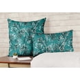 thumbnail image 2 of VargottamSquare Pillow Cover - Decorative Pillow Covers24x24 Inches,PrintedTeal BlueThemePillowcase, DecorativeSquareCushionCovers, 2 of 4