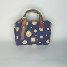 Disney Parks Dooney Bourke Satchel Bag by Joey Chou Purple New with Tag 100 Leather Trim Metal Hardware Walmart