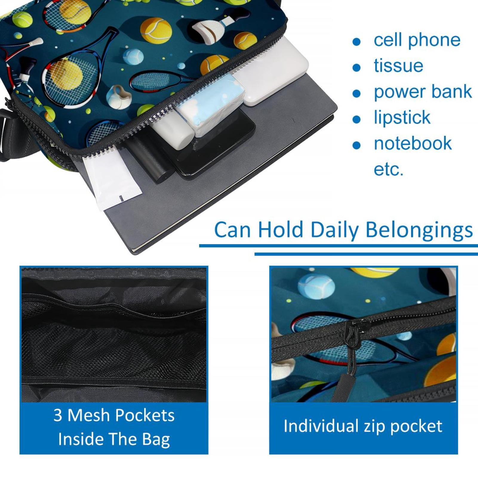 Tennis Running Belt Waist Packs Fanny Bag: Lightweight, Adjustable, with Extension Strap, Unisex