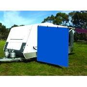 CAMWINGS RV Awning Privacy Screen Shade Panel Kit Side Sunblock Shade Drop 8 x 8ft, Blue