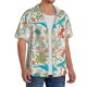 thumbnail image 2 of Fotbe Sea Animal Camisa Estampada de Manga Corta para Hombre, Casual de Verano, Estilo Playero, Sin Arrugas-Medium, 2 of 5