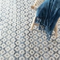 thumbnail image 5 of Dash & Albert Denim Rag Diamond Handwoven Cotton Rug, 3' x 5', Ivory, 5 of 6