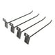 thumbnail image 5 of Clavijas De Listones, 30 Ganchos Para Paneles, Hierro Negro Para El Hogar, 5 of 7