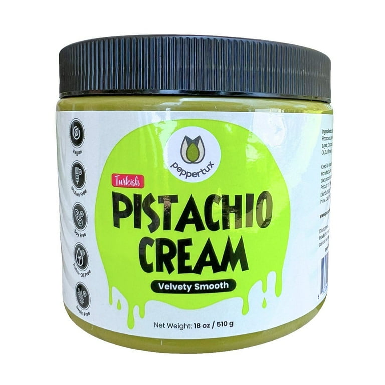 Peppertux Turkish Pistachio Cream, 18 Ounce - Walmart.com