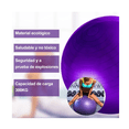 thumbnail image 2 of Pelota Fitness De Ejercicio Para Yoga Pilates 65cm Con Bomba Morado, 2 of 5