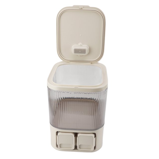 Large Capacity Rice Storage Container, Moisture Prevention, Airtight Plastic Flour Holder Dispenser Bin for for Home Kitchen Pantry