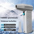 thumbnail image 5 of Blower Turbo Jet Fan 140,000RPM Power Display Handheld Mini Duster High Speed Duster Cleaning Tool,Violent Blower Gray, 5 of 5