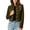 Green(Womens Outerwear), variant on GUACER Suede Jackets for Women Trendy Vintage Button Down Stand Collar Structured Shoulders Casual Fall Outerwear