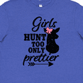 thumbnail image 4 of Inktastic Hunting Girls Hunt Too Only Prettier with Doe and Arrow Youth T-Shirt, 4 of 5