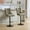 Olive Green, variant on Furvclv Swivel Bar Stools Set Of 2, PU Leather Upholstered Barstools Counter Chairs With Tufted Backrest, 26-33 Inch Height Adjustable Seat For Kitchen Island